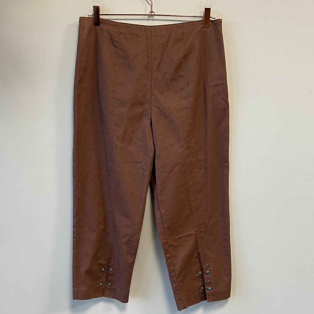 Nancy Bolen City Girl Sz 12P Southwestern Cropped Pants • NWT!